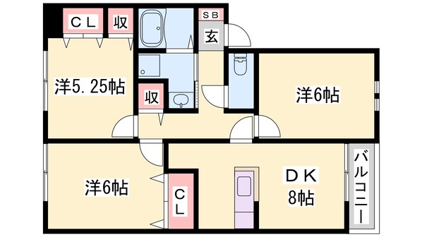 アーバンコートIIIの物件間取画像